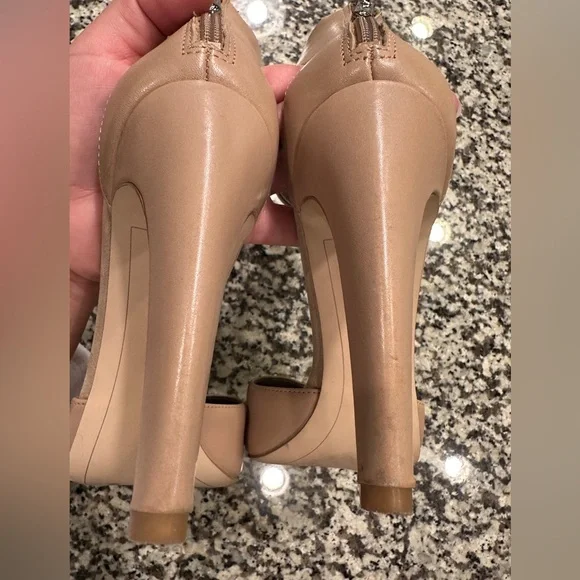 Sam Edelman Tan Strappy Heels with Pointed Toe - Picture 13 of 13